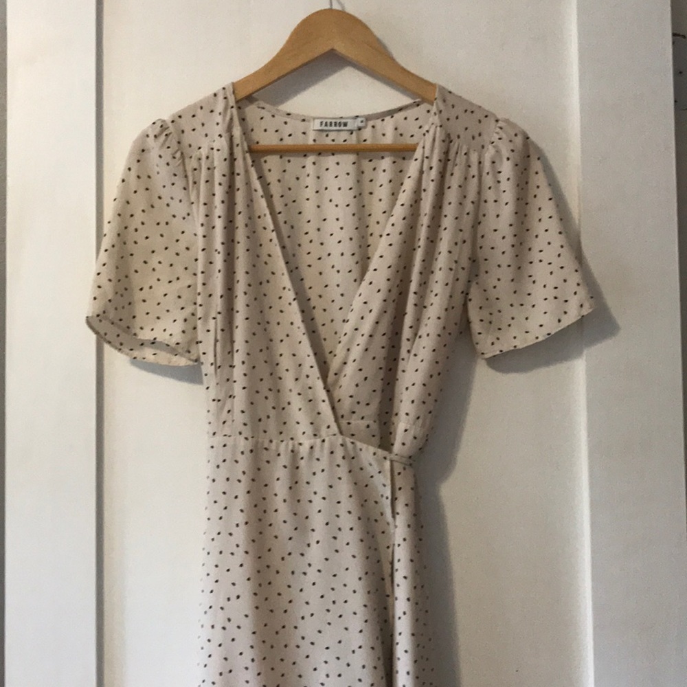 Farrow wrap dress